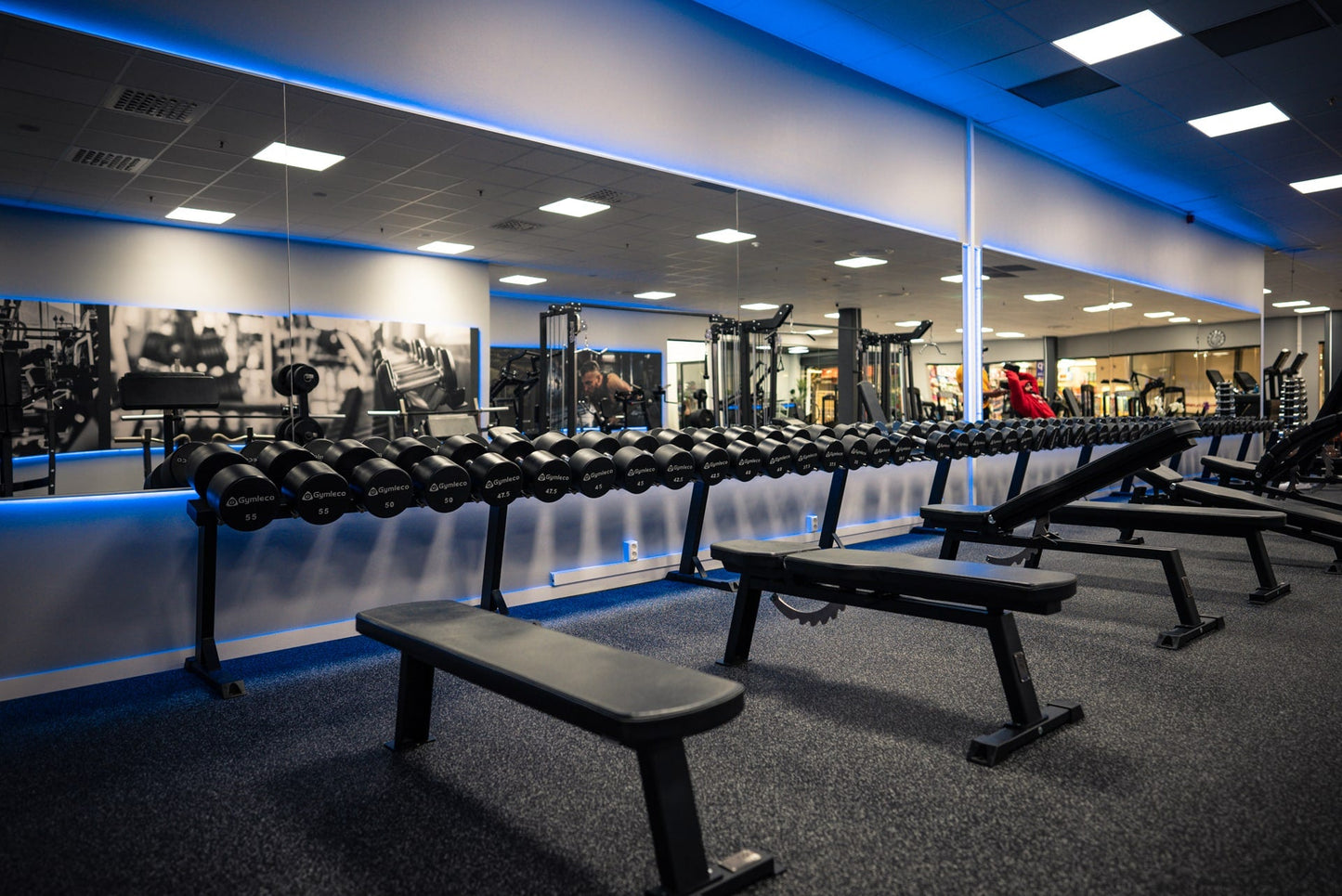 Dumbbell Rack, 10 Pairs, 2.4 m