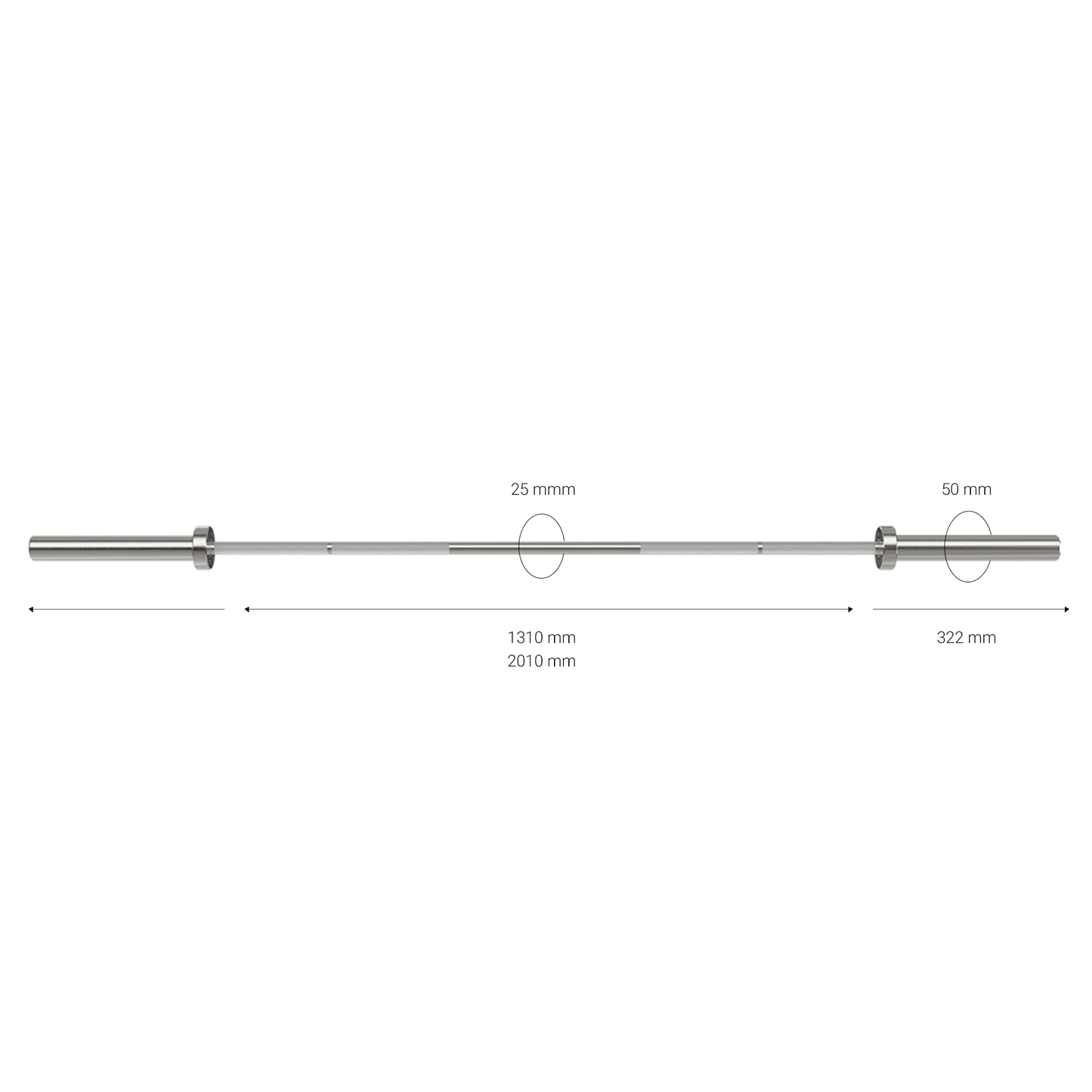 812C Competition Weightlifting Bar, Women