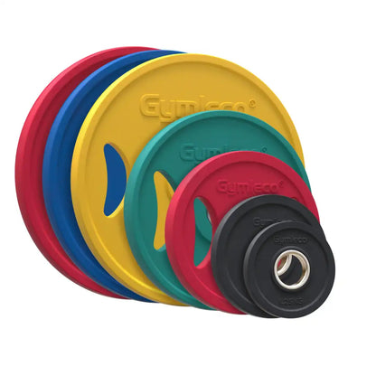 Colored Weight Plates in Rubber with Handles