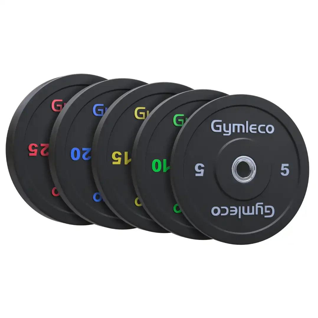 Black Weight Plates in Rubber