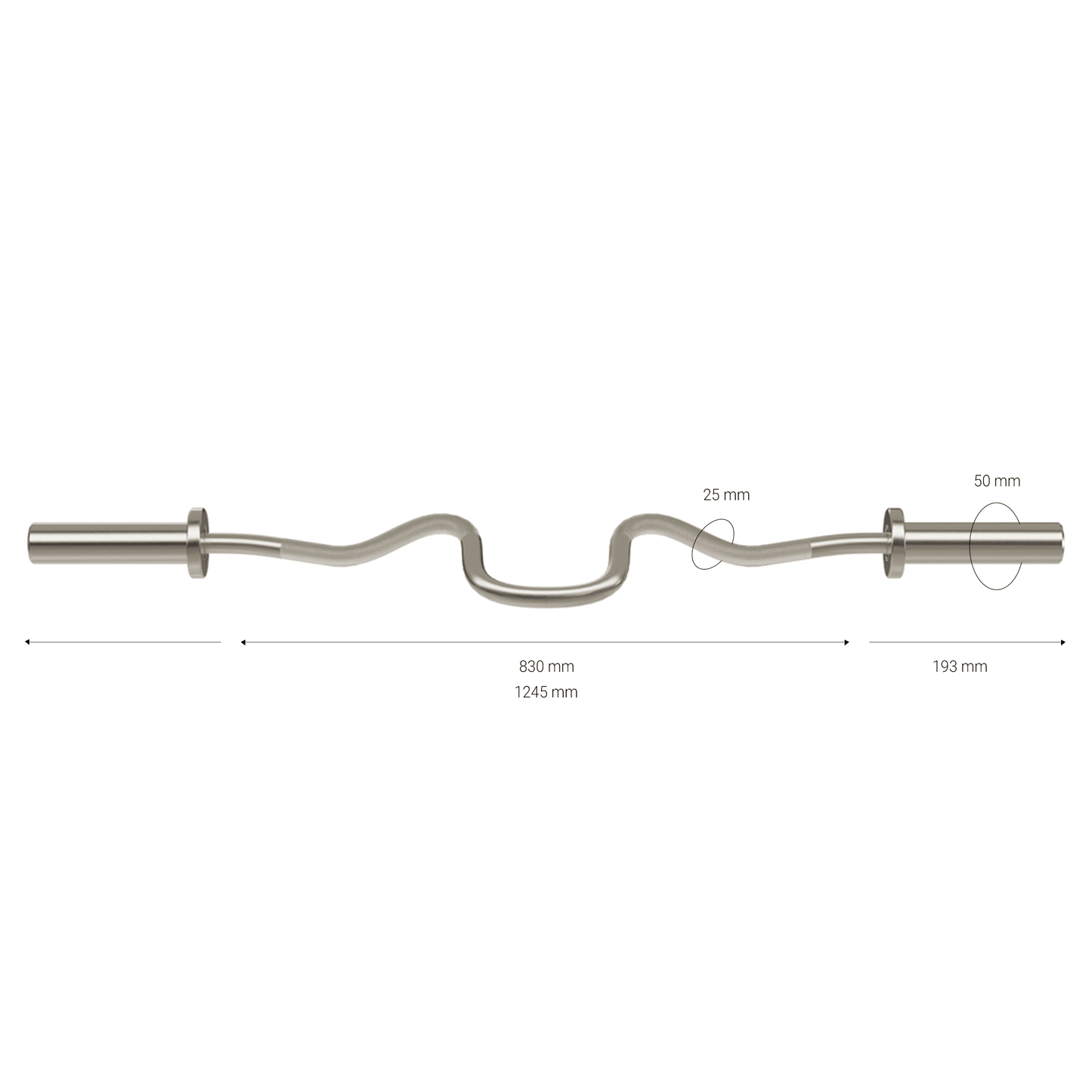 415S S-shaped Curl Bar