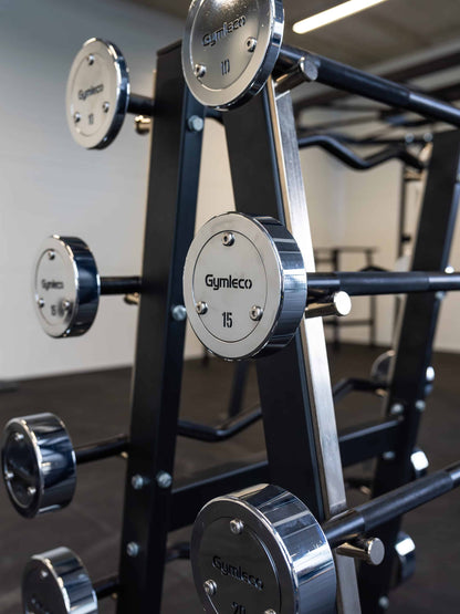 Fixed Barbells in Chrome