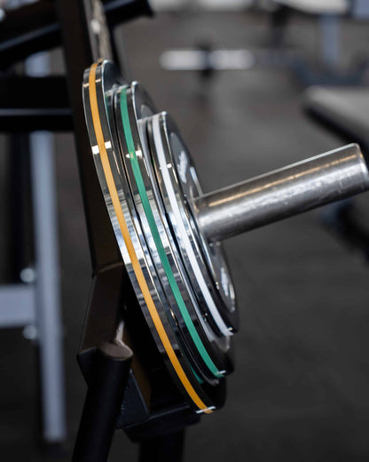 Calibrated steel plates with handles