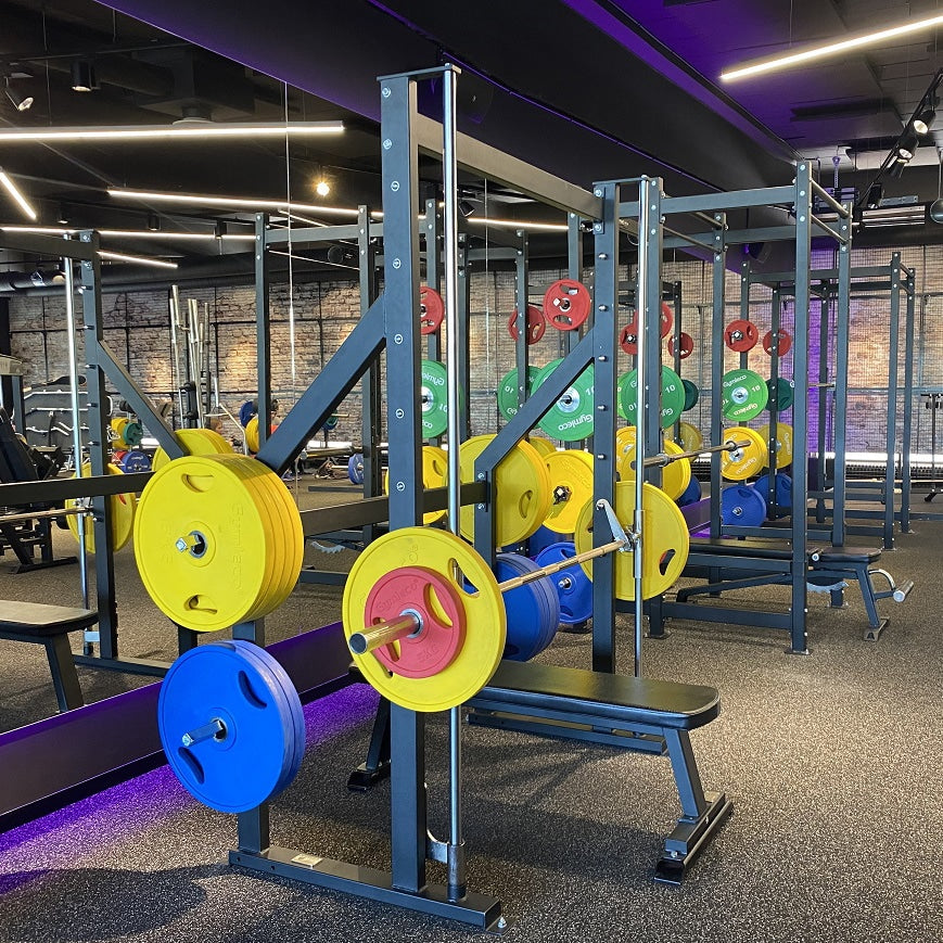 Colored Weight Plates in Rubber with Handles