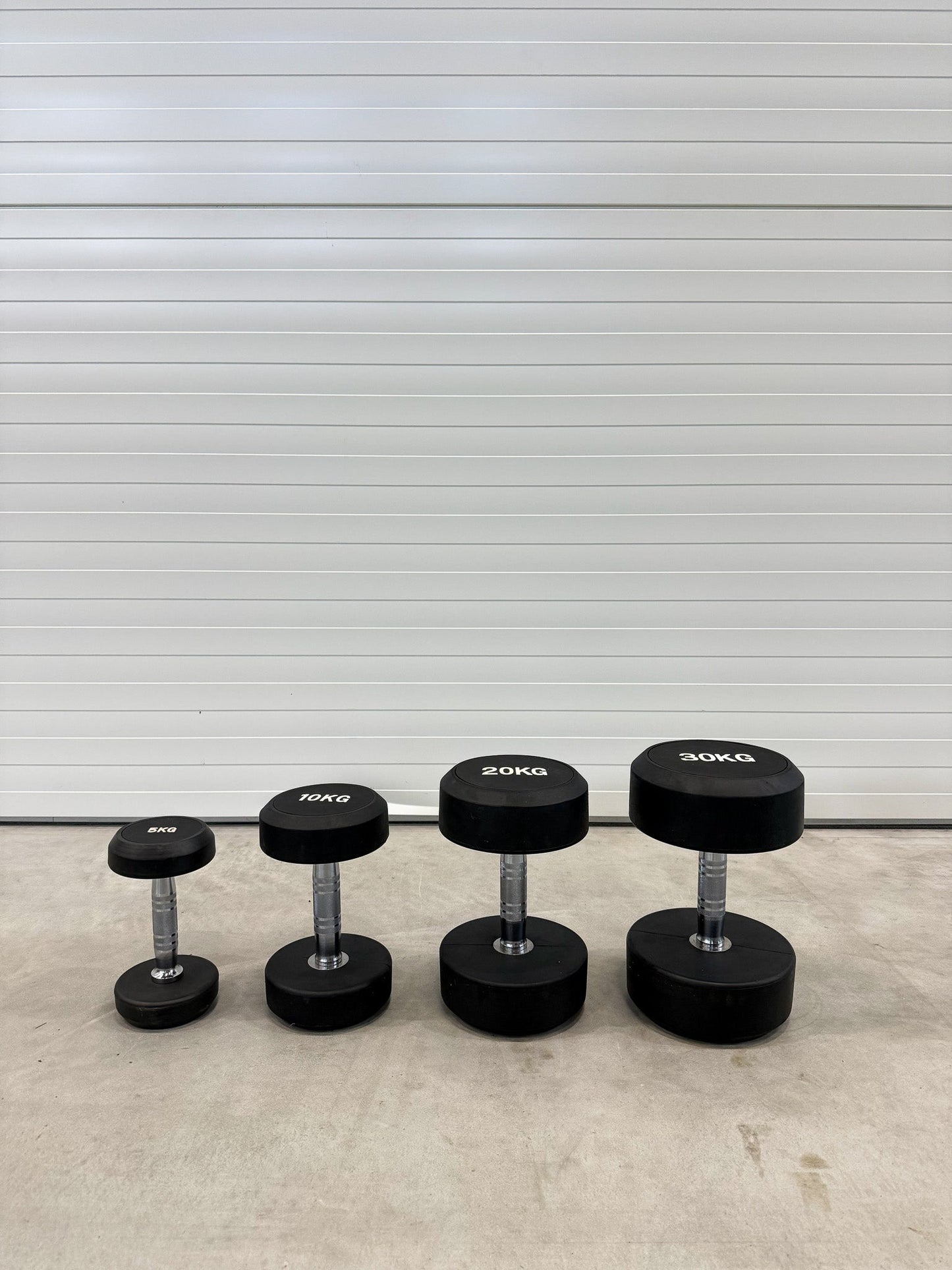 Hantelpaket, 4 par, 2.5–10 kg, second-hand assortment