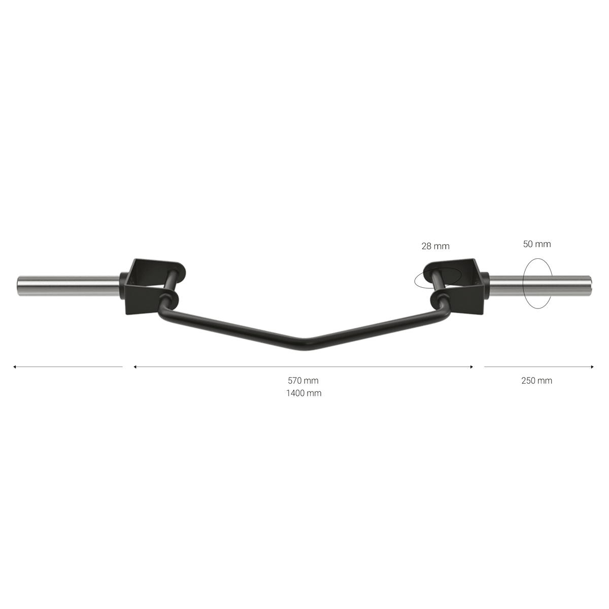 408 Open Deadlift Bar – Ansicht 4