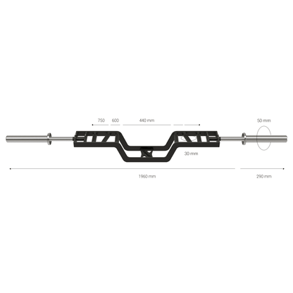 819C Curved Multi Grip Bar