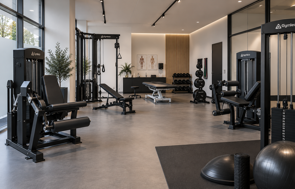 Trainings- und Rehabilitationsbereich mit Gymleco Kraftgeräten